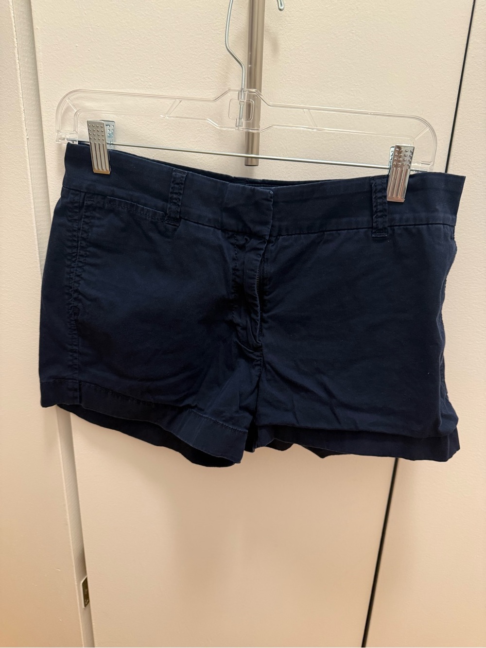 J. Crew Navy Cotton Blend Chino Shorts